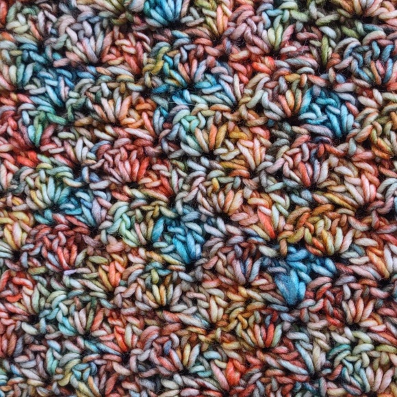 Matching Handknit & Crocheted Hat & Cowl Scarf Washable Wool Knit Picks Muse - Picture 3 of 8